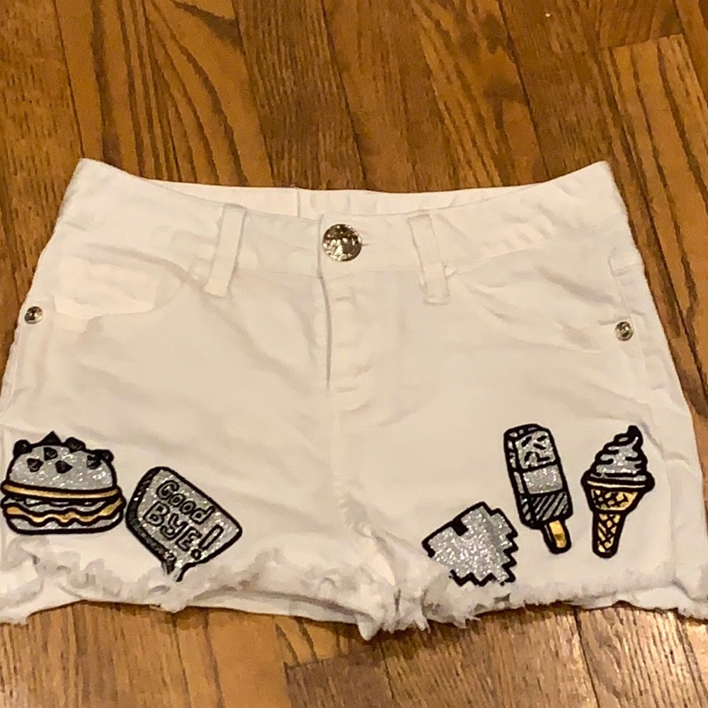 Denim shorts Lalabobo k-pop shorts White size 24 - Picture 2 of 6